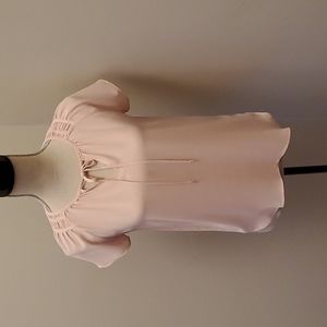 NWT Ann Taylor XXS Petite Light Pink Shirt Blouse